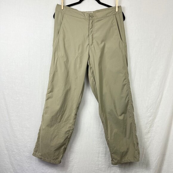 Royal Robbins Nylon Hiking Pants Womens 32x28 Travel Wicking Khaki Outdoors - Picture 1 of 10